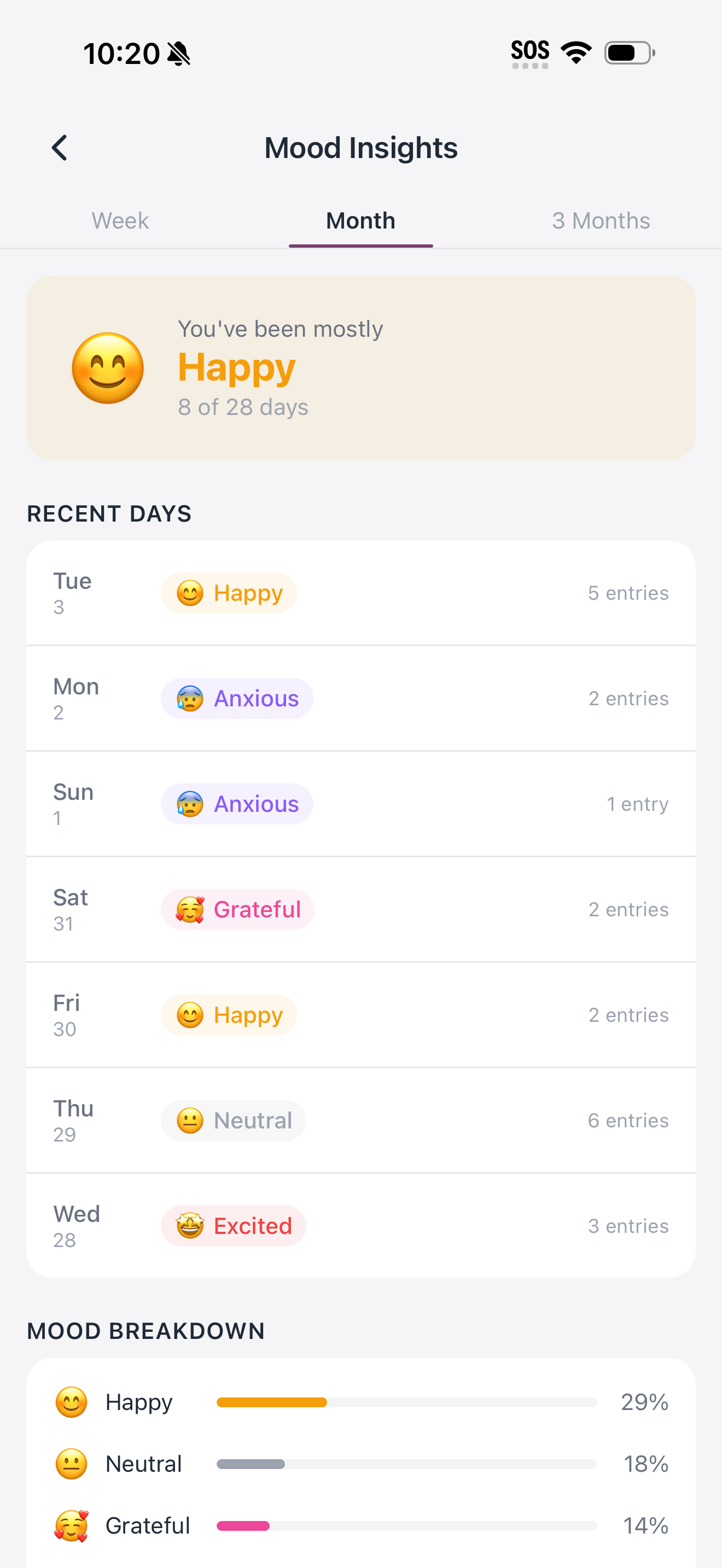 Life Insights screenshot